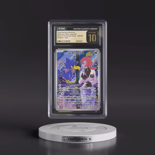 2025 Pokémon SV10-Glory of Team Rocket #106 Team Rocket's Murkrow - Art Rare (CGC 10 PRISTINE)