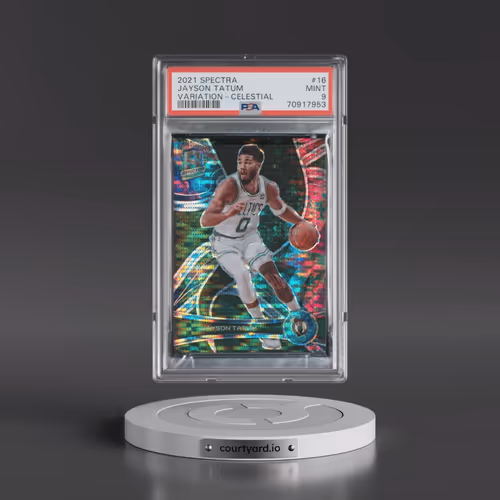2021 Panini Spectra #16 Jayson Tatum - Variation-Celestial (PSA 9 MINT)