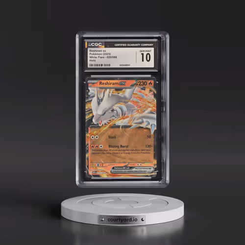 2025 White Flare - WHT EN #020/086 Reshiram ex - Holo (CGC 10 GEM MINT)