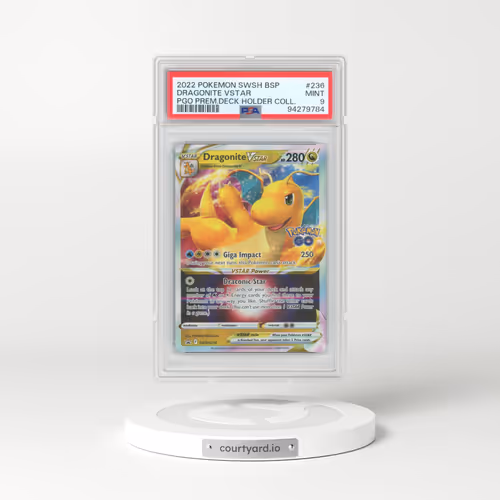 2022 Pokémon Swsh Black Star Promo #236 Dragonite Vstar - Pokemon Go Premier Deck Holder Collection