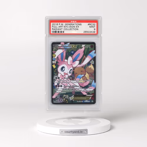 2016 Pokémon XY Generations Radiant Collection #RC32 Sylveon EX - Holo Full Art (PSA 9 MINT)