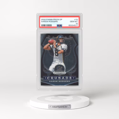 2020 Panini Prizm Draft Picks #10 Aaron Rodgers (PSA 10 GEM MINT)