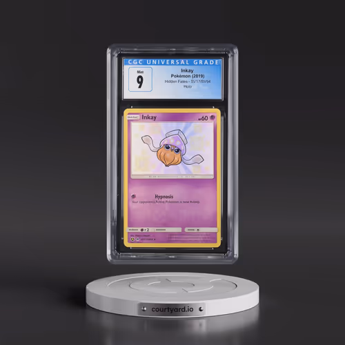 2019 Hidden Fates #SV17/SV94 Inkay - Shiny Vault Holo (CGC 9 MINT)
