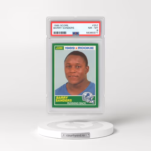 1989 Score #257 Barry Sanders (PSA 8 NM-MT)