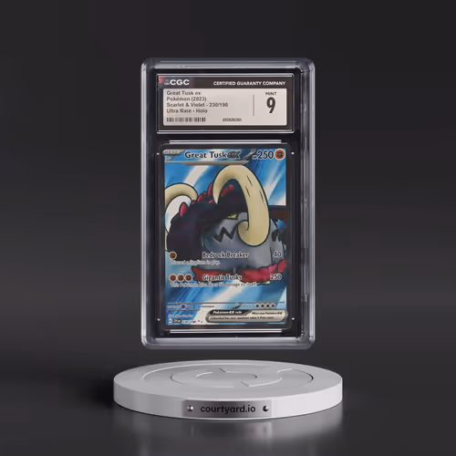 2023 Pokémon Svi EN-Scarlet & Violet #230 Great Tusk EX - Holo Ultra Rare (CGC 9 MINT)