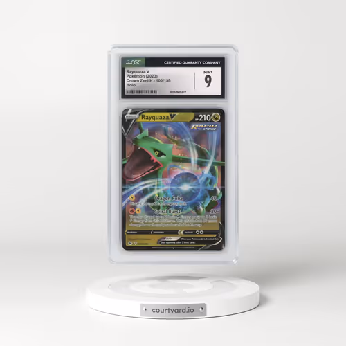 2022 Crown Zenith #100/159 Rayquaza V - Holo (CGC 9 MINT)