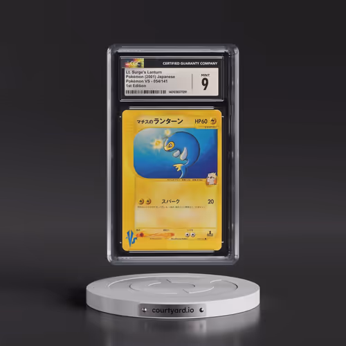 2001 Pokémon VS #054/141 Lt. Surge's Lanturn - 1st Edition (CGC 9 MINT)