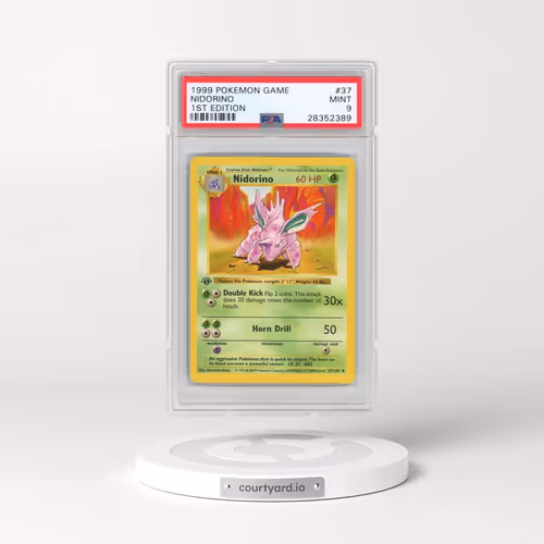 1999 Pokémon Game #37 Nidorino - 1st Edition (PSA 9 MINT)