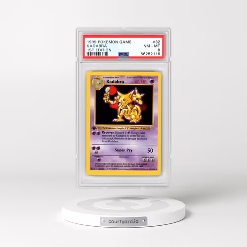 1999 Pokémon Game #32 Kadabra - 1st Edition (PSA 8 NM-MT)