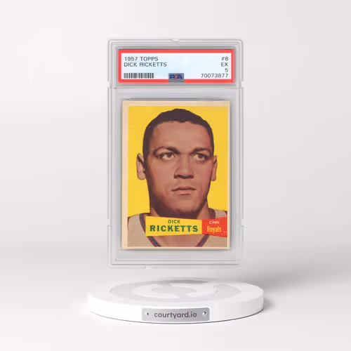 1957 Topps #8 Dick Ricketts (PSA 5 EX)