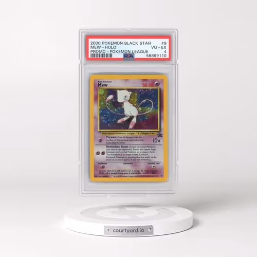 2000 Pokémon Promo Black Star #9 Mew - Holo Pokemon League (PSA 4 VG-EX)