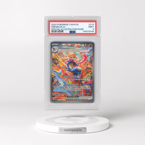 2024 Pokémon Twm EN-Twilight Masquerade #214 Greninja EX - Holo Special Illustration Rare (PSA 9 MINT)