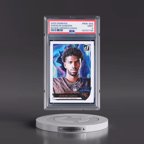 2025 Panini Donruss Rookie Gridiron Kings #RGK-SSS Shedeur Sanders (PSA 9 MINT)