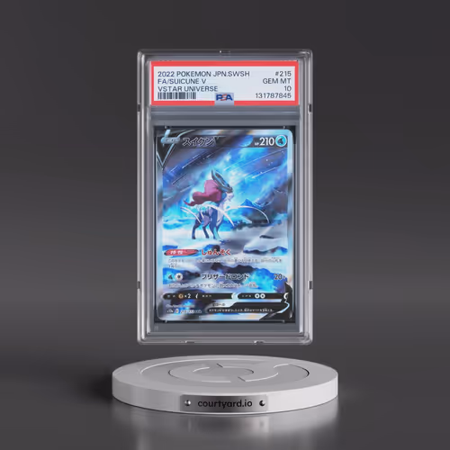 2022 Pokémon Sword & Shield Vstar Universe #215 Suicune V - Holo Full Art (PSA 10 GEM MINT)