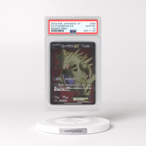 2015 Pokémon XY Bandit Ring #089 Tyranitar EX - Holo Full Art (PSA 10 GEM MINT)