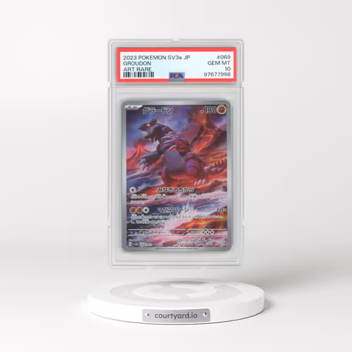 2023 Pokémon Sv3a-Raging Surf #069 Groudon - Art Rare (PSA 10 GEM MINT)
