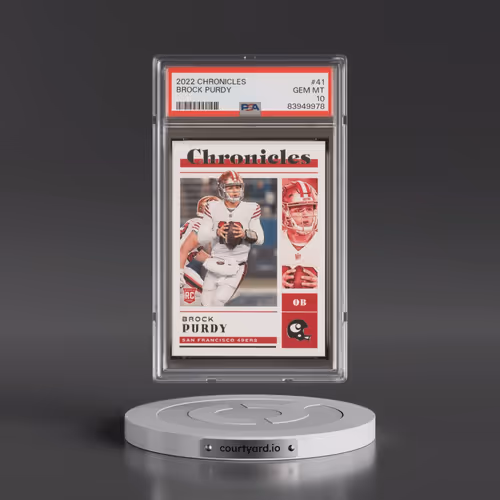 2022 Panini Chronicles #41 Brock Purdy (PSA 10 GEM MINT)