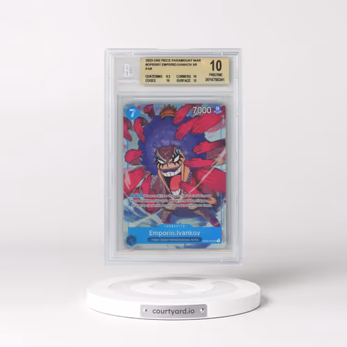 2023 One Piece Paramount War #OP02051 Emporio.Ivankov ALT ART SR (BGS 10 PRISTINE)