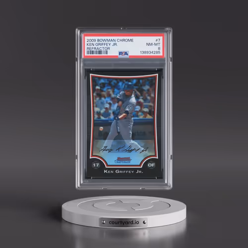 2009 Bowman Chrome #7 Ken Griffey Jr - Refractor (PSA 8 NM-MT)
