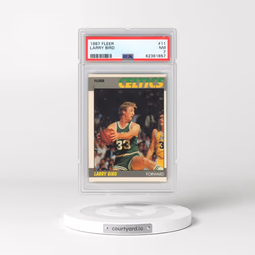 1987 Fleer #11 Larry Bird (PSA 7 NM)