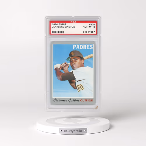 1970 Topps #604 Clarence Gaston (PSA 8 NM-MT)