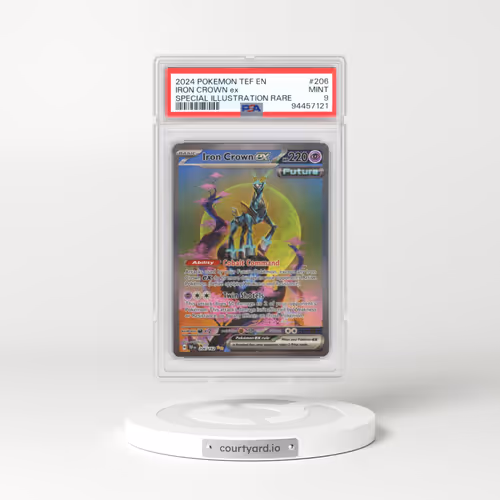 2023 Temporal Forces - TEF EN #206 Iron Crown ex - Special Illustration Rare (PSA 9 MINT)