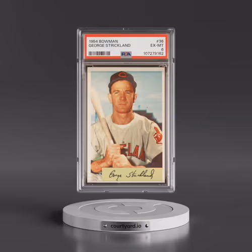 1954 Bowman #36 George Strickland (PSA 6 EX-MT)