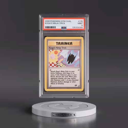 2000 Pokémon Gym Challenge #115 Koga's Ninja Trick (PSA 9 MINT)