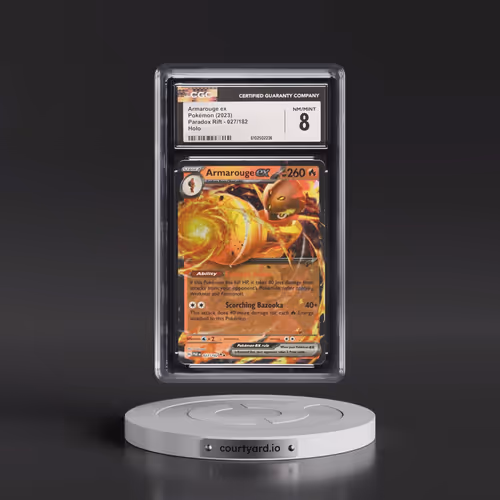 2023 Pokémon Par EN-Paradox Rift #027 Armarouge EX - Holo (CGC 8 NM-MT)