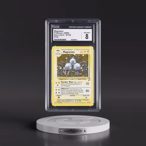2000 Base Set 2 #9/130 Magneton - Holo (CGC 8 NM-MT)