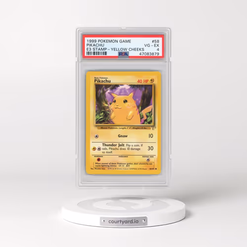 1999 Pokémon Game #58 Pikachu - E3 Stamp-Yellow Cheeks (PSA 4 VG-EX)