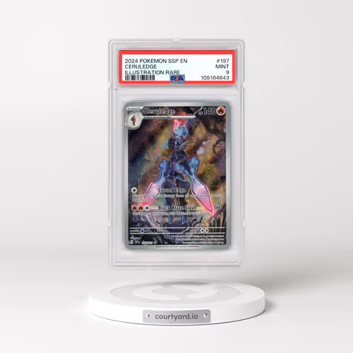2024 Pokémon Ssp EN-Surging Sparks #197 Ceruledge - Illustration Rare (PSA 9 MINT)
