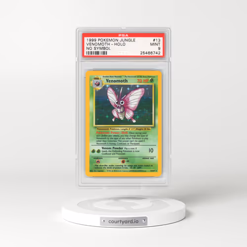 1999 Jungle #13 Venomoth - Holo No Set Symbol (PSA 9 MINT)