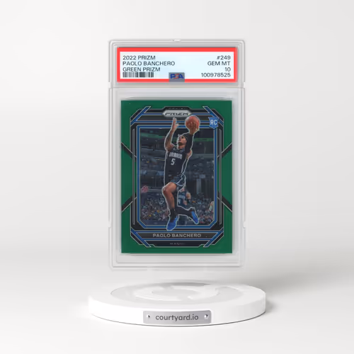 2022 Panini Prizm #249 Paolo Banchero - Green Prizm (PSA 10 GEM MINT)