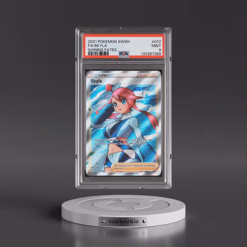 2021 Pokémon Sword & Shield Shining Fates #072 Skyla - Full Art (PSA 9 MINT)