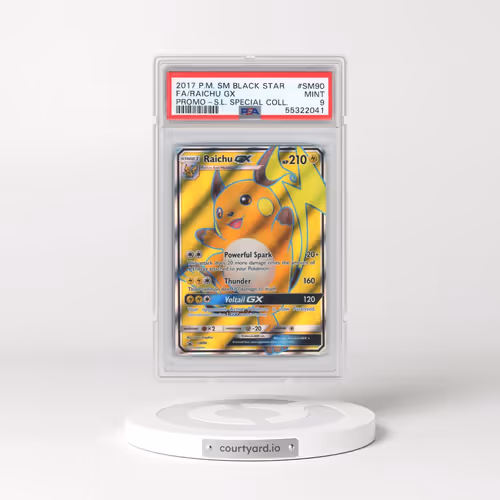 2017 Pokémon SM Black Star Promo #SM90 Raichu GX - Holo Full Art Shining Legends Special Collection