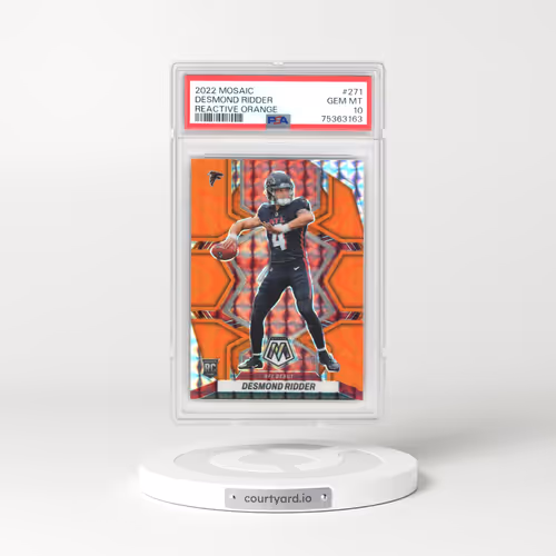 2022 Panini Mosaic #271 Desmond Ridder - Reactive Orange (PSA 10 GEM MINT)