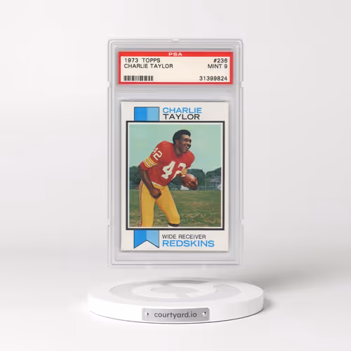 1973 Topps #236 Charlie Taylor (PSA 9 MINT)