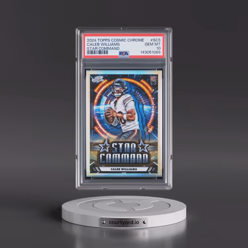 2024 Topps Cosmic Chrome Star Command #SC5 Caleb Williams (PSA 10 GEM MINT)