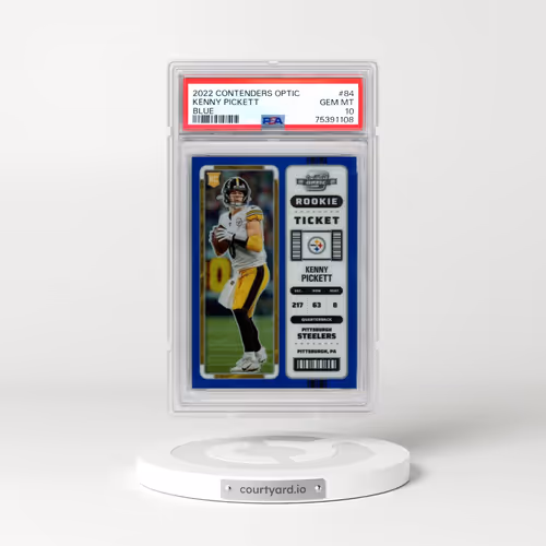 2022 Panini Contenders Optic #84 Kenny Pickett - Blue (PSA 10 GEM MINT)