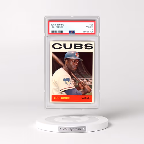 1964 Topps #29 Lou Brock (PSA 4 VG-EX)