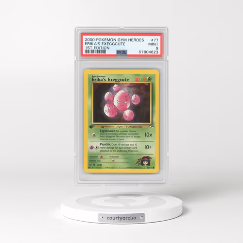 2000 Gym Heroes #77 Erika's Exeggcute - 1st Edition (PSA 9 MINT)