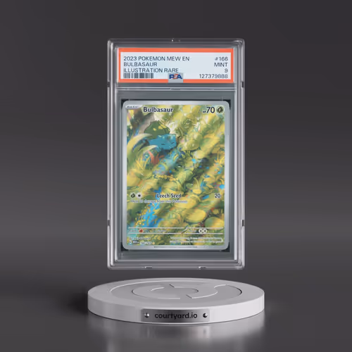 2023 Pokémon Mew EN-151 #166 Bulbasaur - Illustration Rare (PSA 9 MINT)