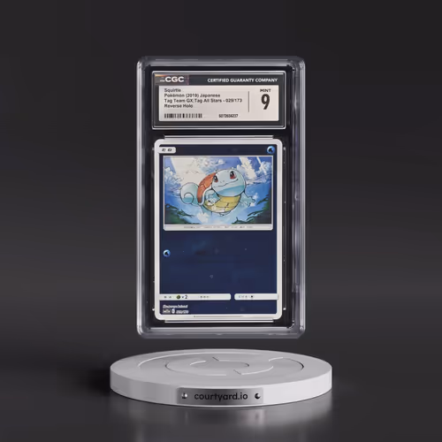 2019 Tag Team GX: Tag All Stars #029/173 Squirtle - Reverse Holo (CGC 9 MINT)