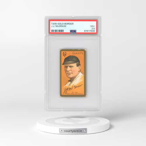 1911 T205 Gold Border J.J. McGraw (PSA 3.5 VG+)