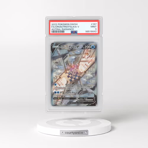 2022 Pokémon Sword & Shield Astral Radiance #167 Origin Forme Palkia V - Holo Full Art (PSA 9 MINT)