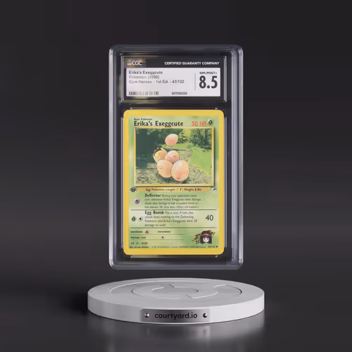 2000 Gym Heroes #43/132 Erika's Exeggcute - 1st Edition 1st Edition (CGC 8.5 NM-MT+)