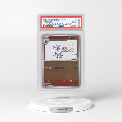 2023 Pokémon SV-P Promo #065 Flareon - YU Nagaba X Pokemon Card Game Campaign (PSA 10 GEM MINT)