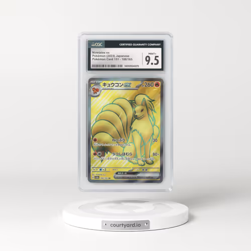 2023 Japanese Pokémon 151 #188 Ninetales EX - Full Art Holo (CGC 9.5 MINT+)