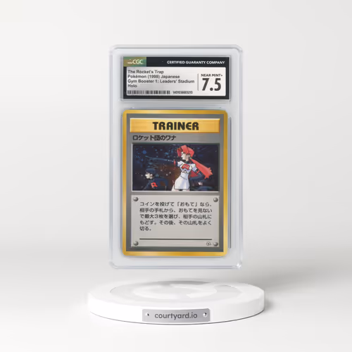 1998 Gym Booster 1: Leaders' Stadium The Rocket's Trap - Holo (CGC 7.5 NM+)